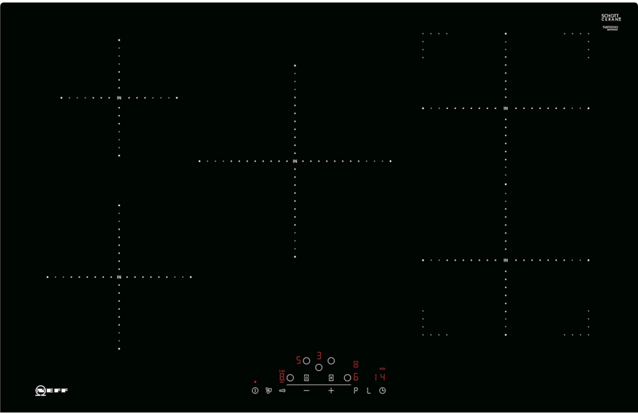 N50 NEFF 80CM 5 BURNER INDUCTION HOB